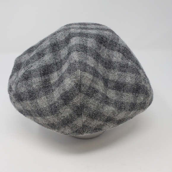 COUNTRY GENTLEMAN FLAT CAP NEWSBOY HAT WOOL BLEND GREY BUFFALO PLAID MEN MEDIUM - Picture 5 of 12